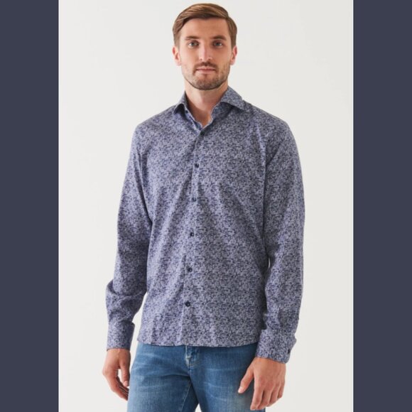 Patrick Assaraf Other - Patrick Assaraf Navy Blue Button Down Shirt Medium NWT $245